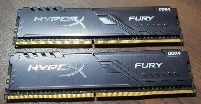 Оперативная память Kingston HyperX Fury black DIMM 2*8GB, DDR4-2400