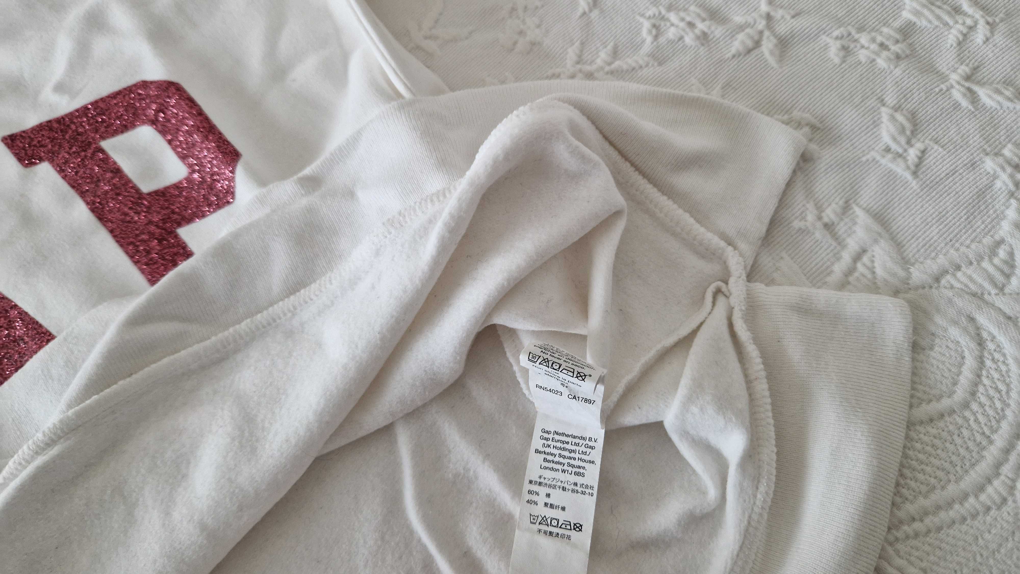 Camisola GAP Kids, branca, tamanho EUR XL, UK 12 years / 12 anos
