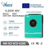 Гібрідний інвертор Anern 6,2 кВт+Wifi