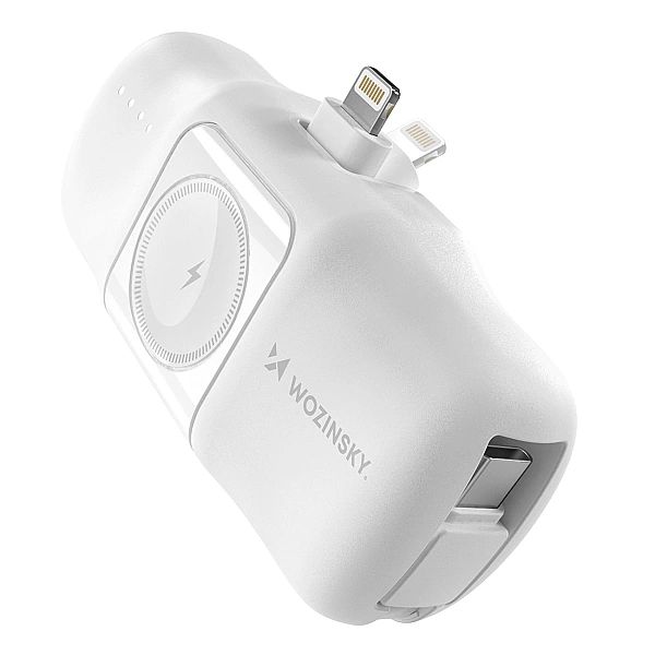 Mini powerbank Wozinsky WF16-YLS 5000mAh 15W Lightning z wbudowanym ka