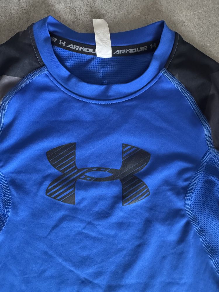 Under Armour HeatGear kompresyjna koszulka sportowa (dziecięca)