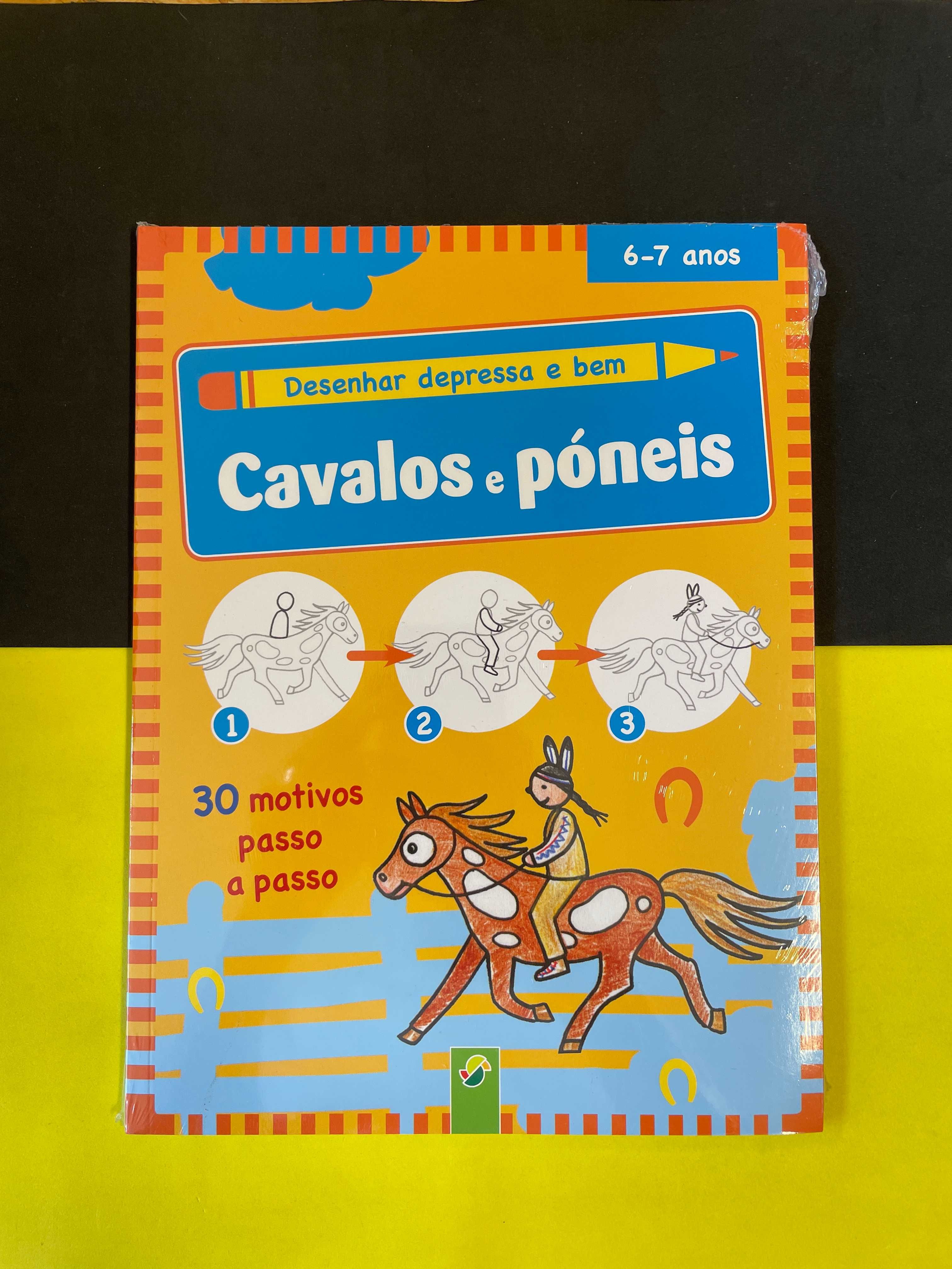 Cavalos e póneis - Desenhar depressa e bem