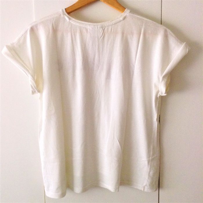 T-shirt branca Zara