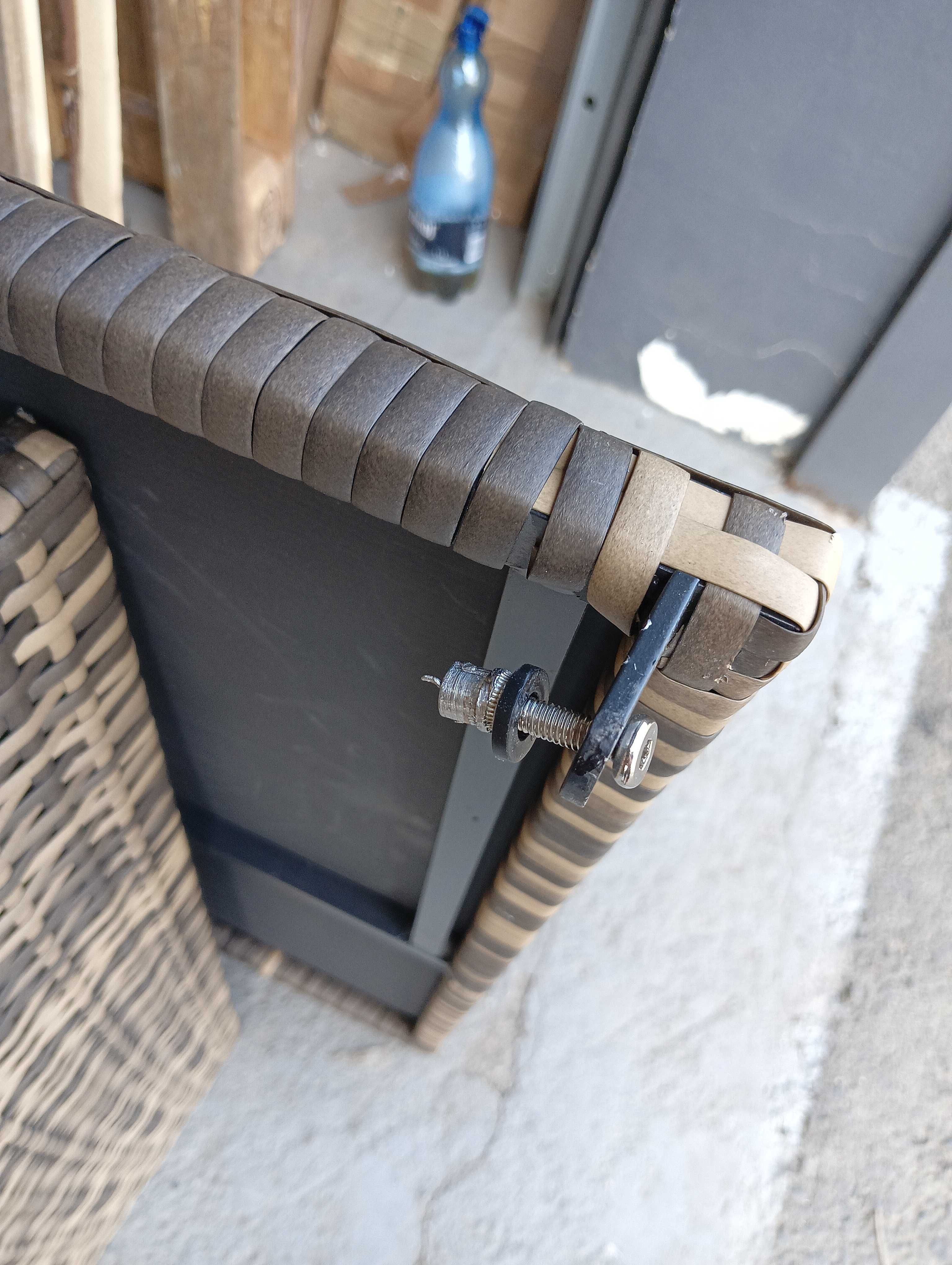 Skrzynia ogrodowa Oslo z aluminiową ramą naturalny OUTLET