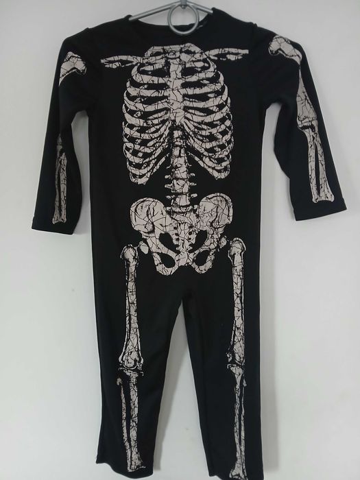 Szkielet zombie kościotrup kostium przebranie strój r. 104 cm