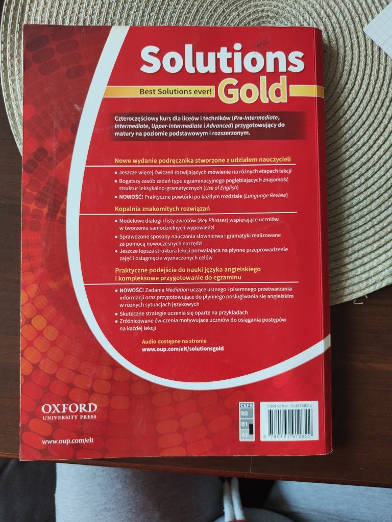 Solutions Gold książka do języka angielskiego