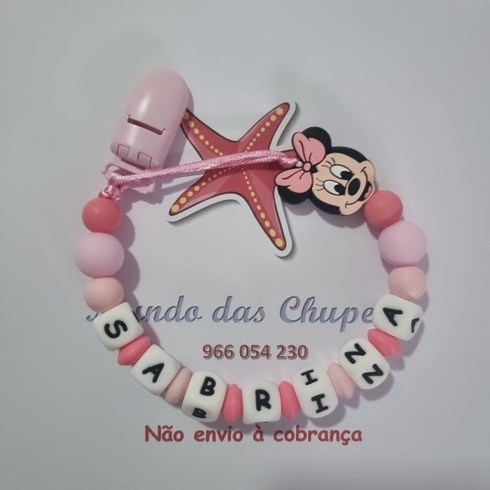 Prende xuxas silicone bebé chupeta