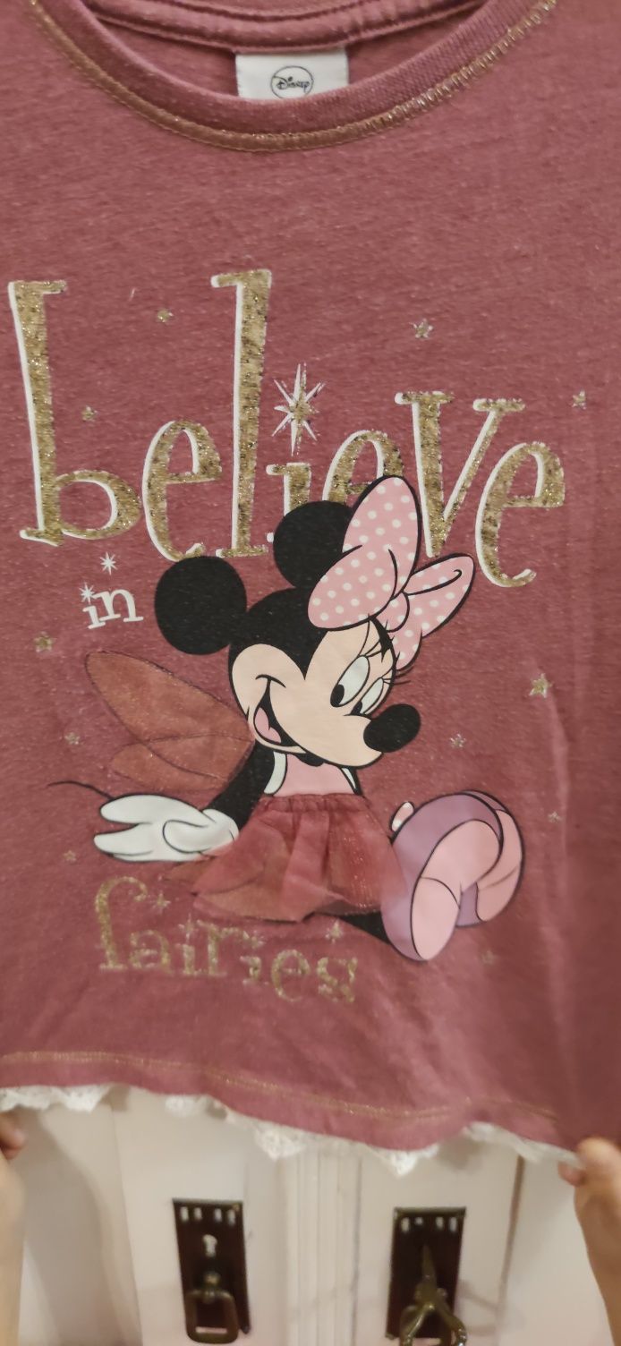 Bluzka z długim rękawem 98 104 F&F 3 latka Minnie Mouse Disney