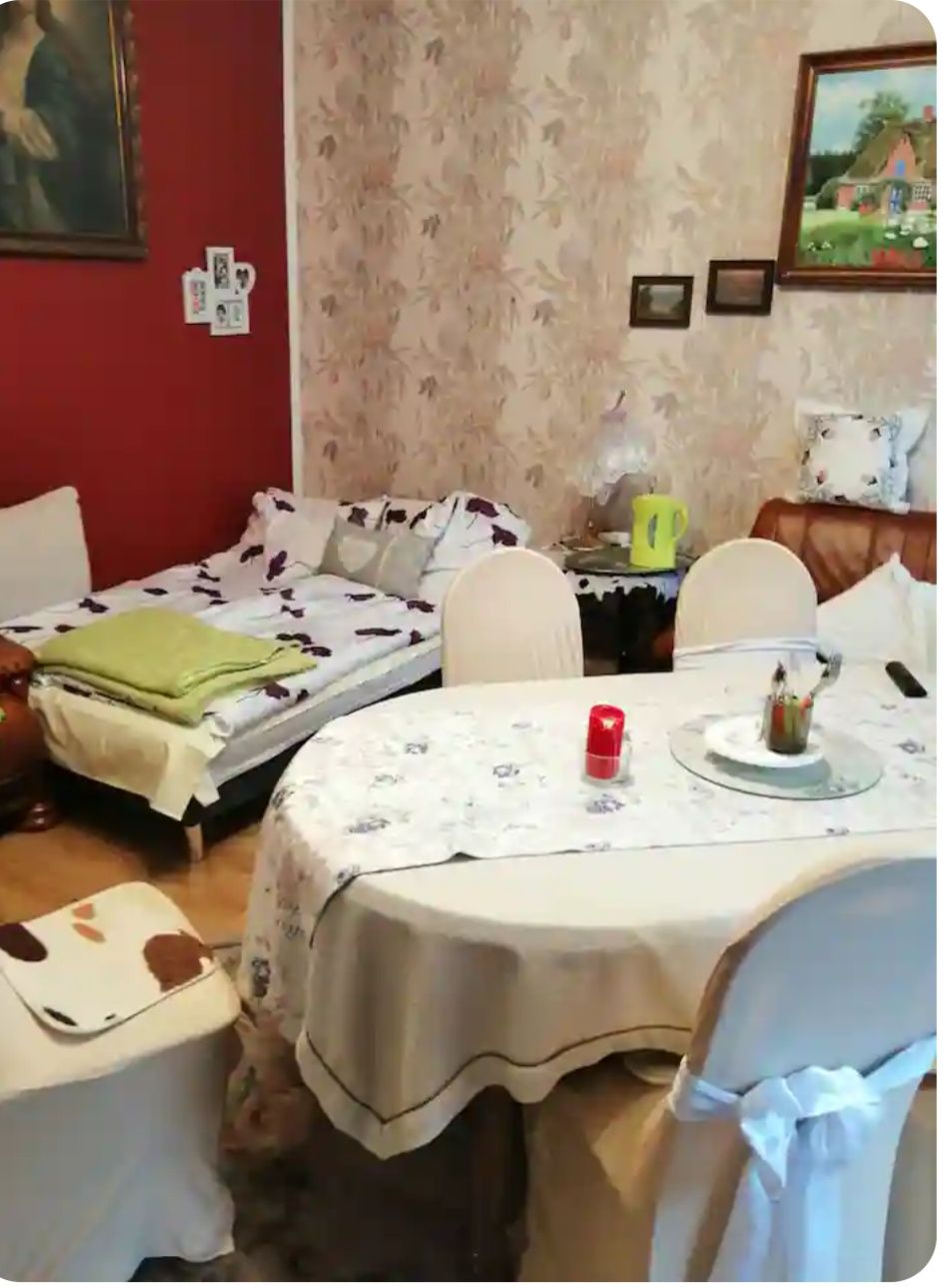 Pokój z ogródkiem 150m od morza