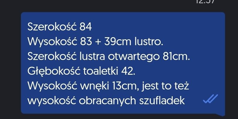 Sprzedam Toaletkę