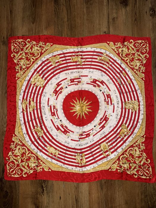 Винтажный платок Hermès "Dies et Hore Astrologie 1963 г.