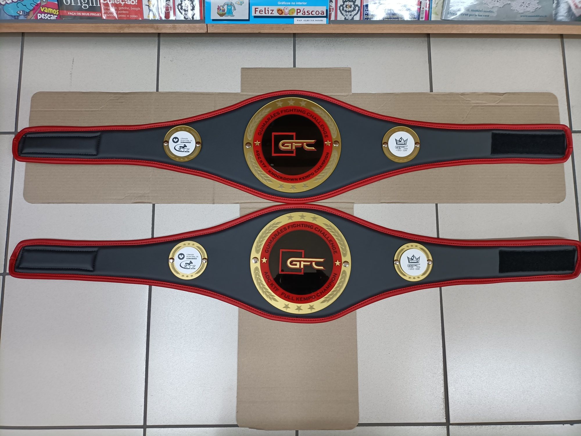 Cinturão para galas de Boxe, Kempo, Kickboxing, Muay Thai
