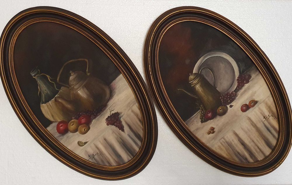 A. Nor. - Duas Pinturas originais a óleo, anos 70