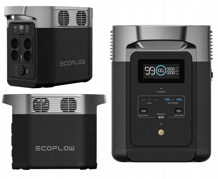 EcoFlow Delta 2 1024 Wh / 1800 W - Зарядна станція EU 2025