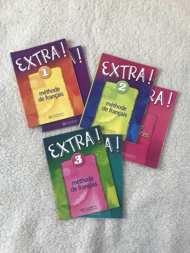 Podręczniki język francuski - EXTRA! 1-3, hachette, poziom A1-B1