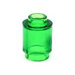 LEGO 3062b Klocek 1x1 okrągły Trans-Green 1 szt.