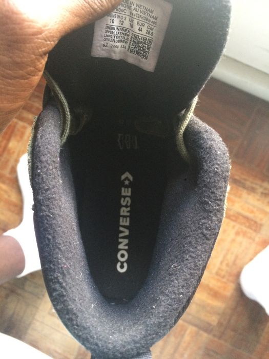 Converse Verde - Tecido Quente para o Inverno