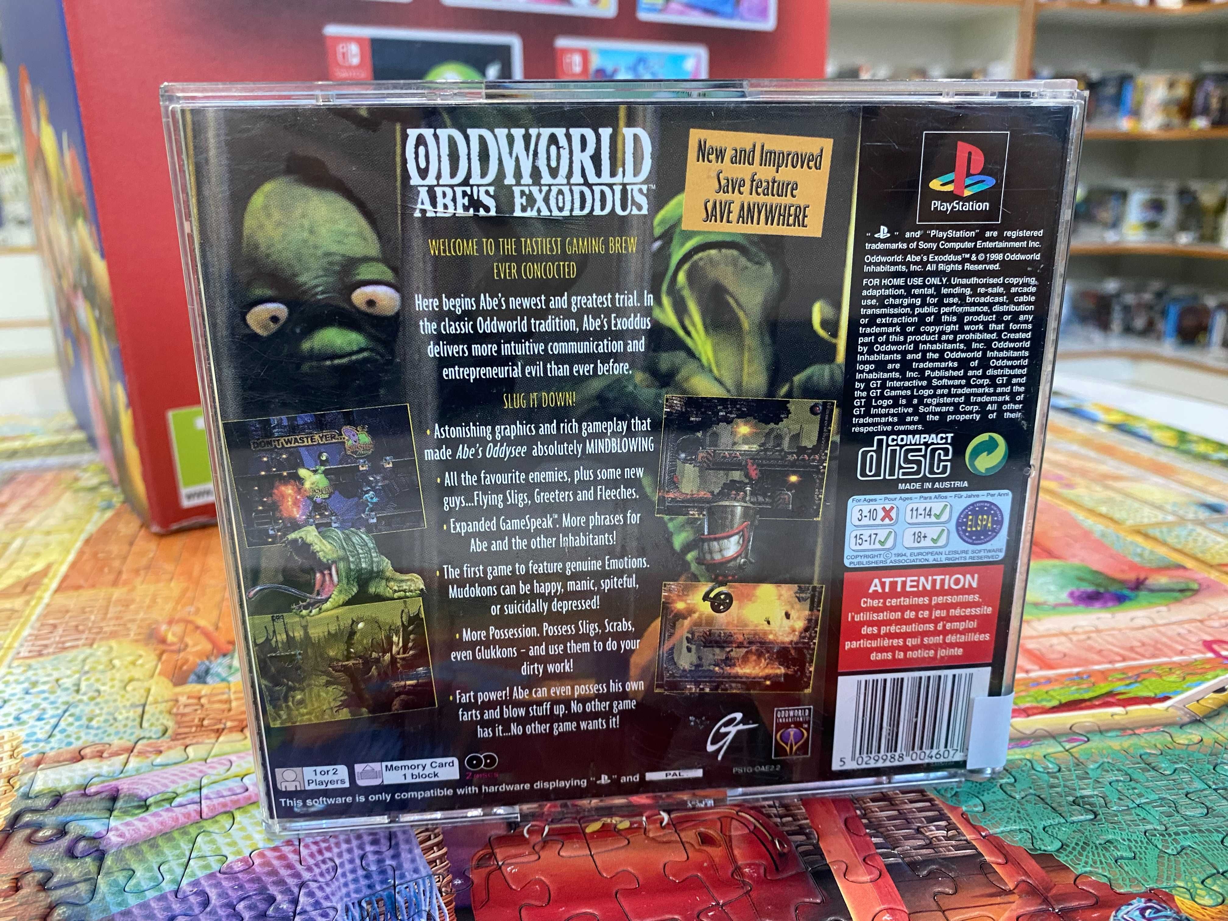 Oddwrold Abe's Exoddus PS1 Sklep Iława