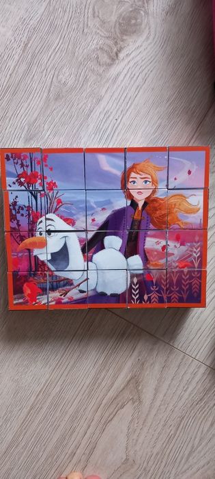 Układanka Kraina Lodu 2 klocki puzzle memory Clementoni z kostek