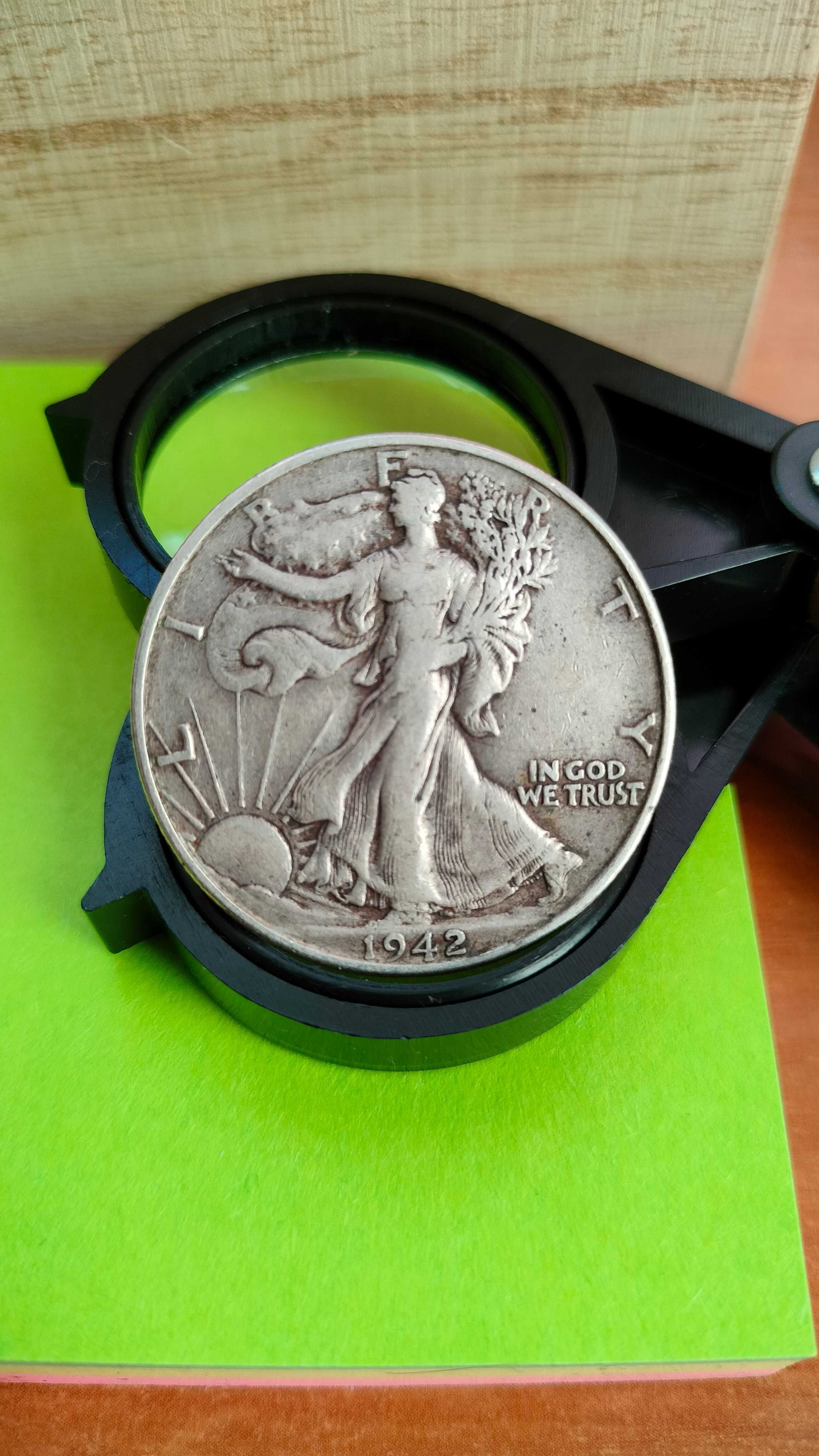 Half dolar liberty srebro