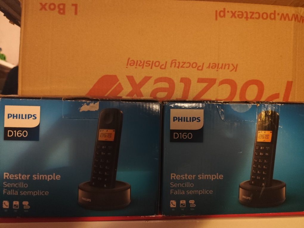 Telefon  Bezprzewodowy Philips D-160 Cena 60 zł za Zestaw !