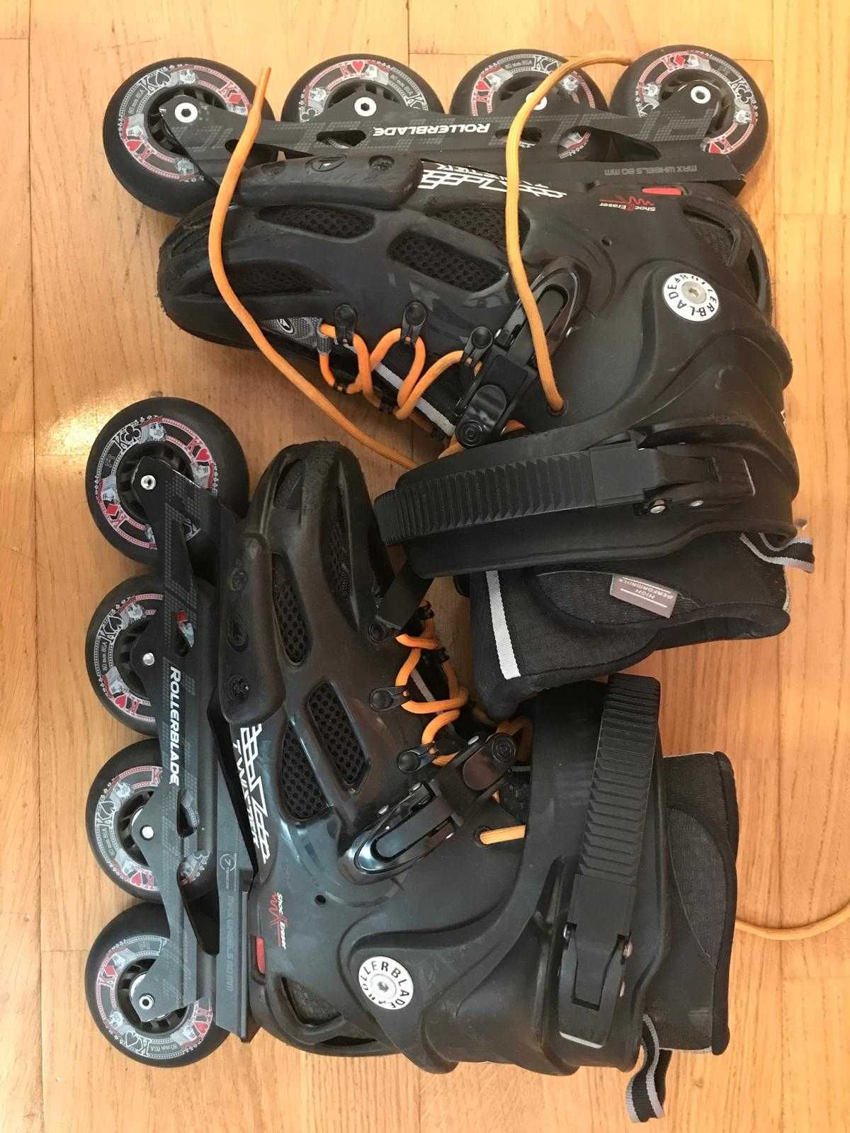 Rolki Rollerblade Twister 80 Rozmiar 41 Czarne Freeskate Profesjonalne