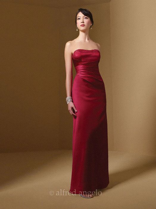 Вечірня, випускна атласна сукня Alfred Angelo