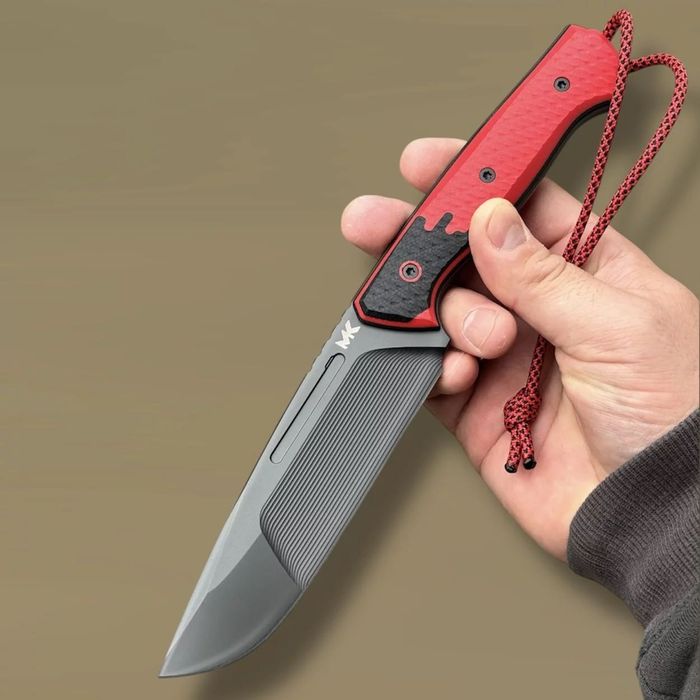 Nóż MK Knives & Tools Rambler Vanadis 23 Red/Black G10 Carbon Holstex