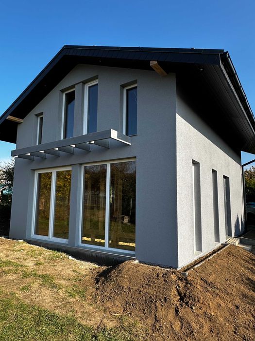 Budowa domu35/70  zgloszenie , Letniskowego w konstrukcji szkieletowej