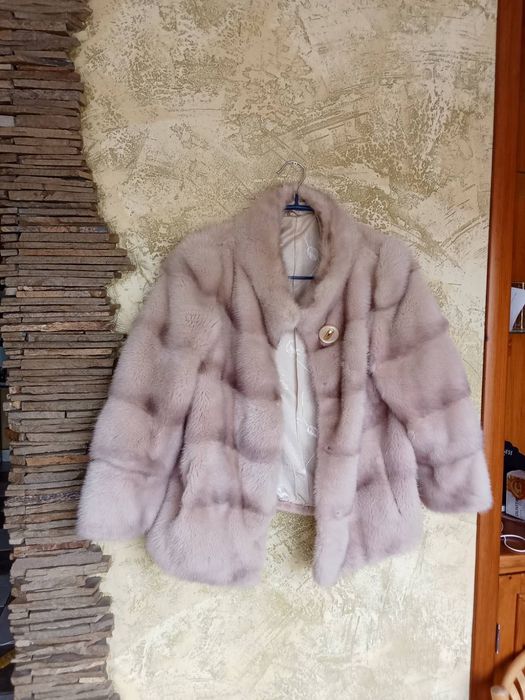 Шуба Норка рожева S-M трансформер