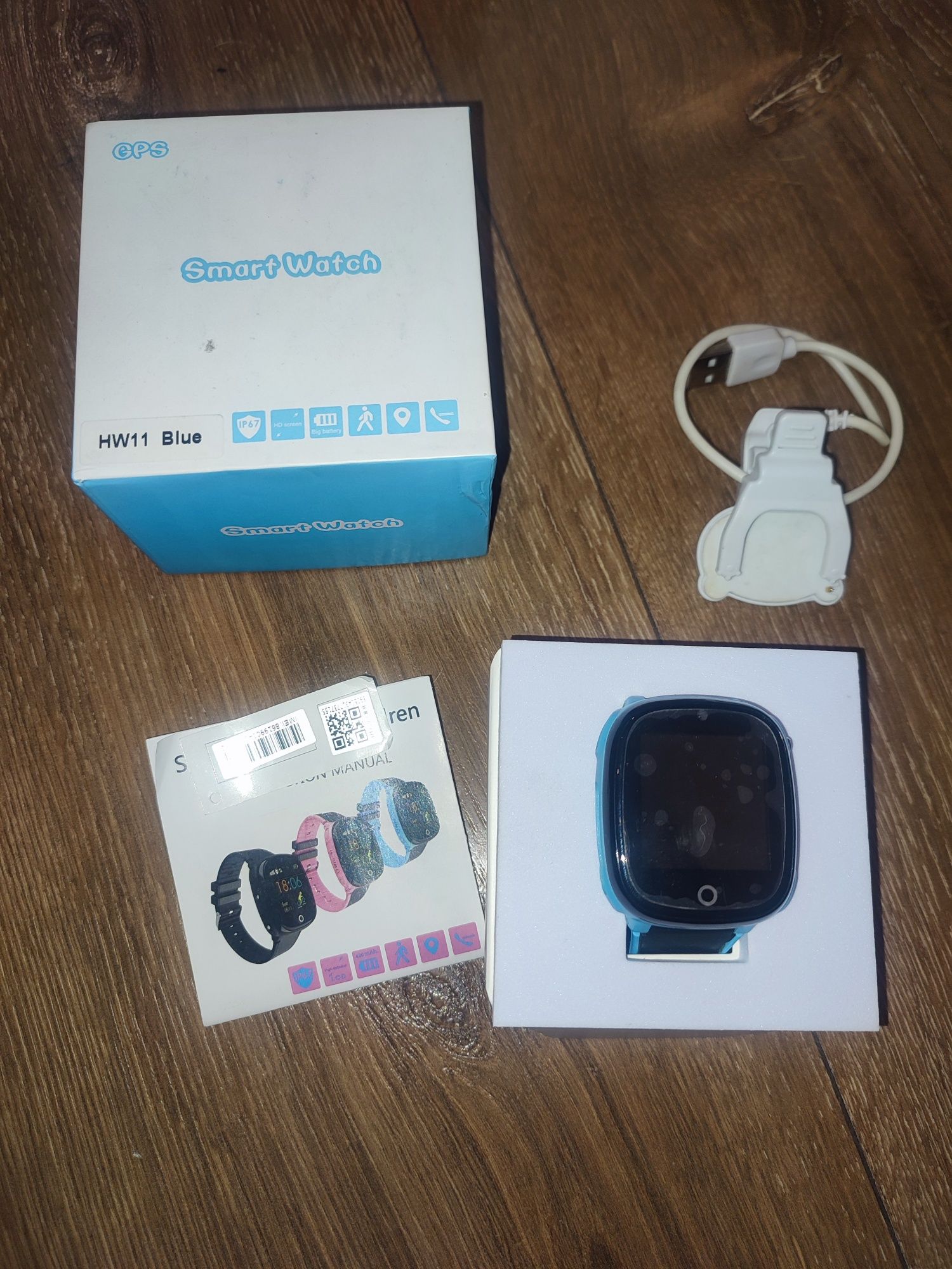 Смарт часы детские.Smart watch HW11 Blue