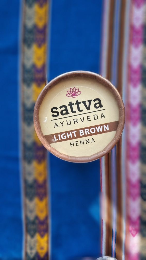 Henna Sattva Ayurveda light brown jasny brąz