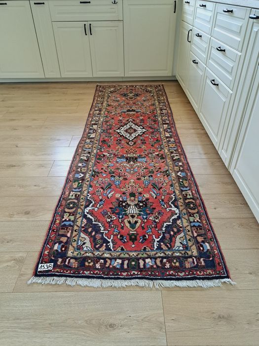 Śliczny wełniany irański chodnik Kashan 80x270cm nr 1538
