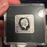 Срібна монета 1 $ 2010 року Острови Ніуе 200 років від ДН Ф. Шопена