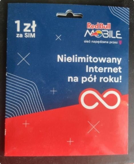 Karta SIM Red Bull MOBILE złoty numer