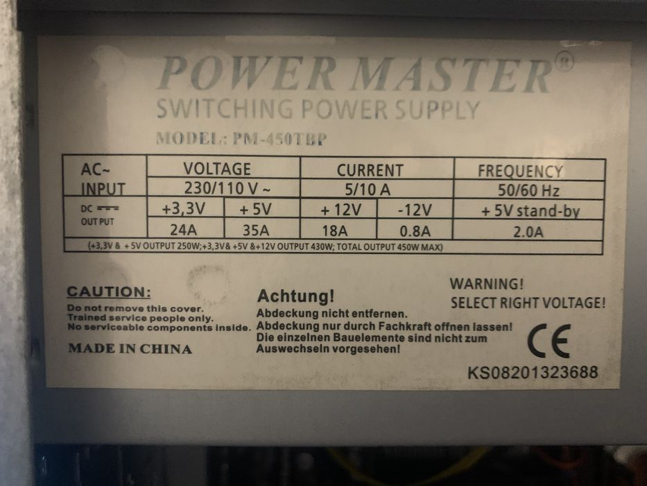 Блок питания 400w и 450w