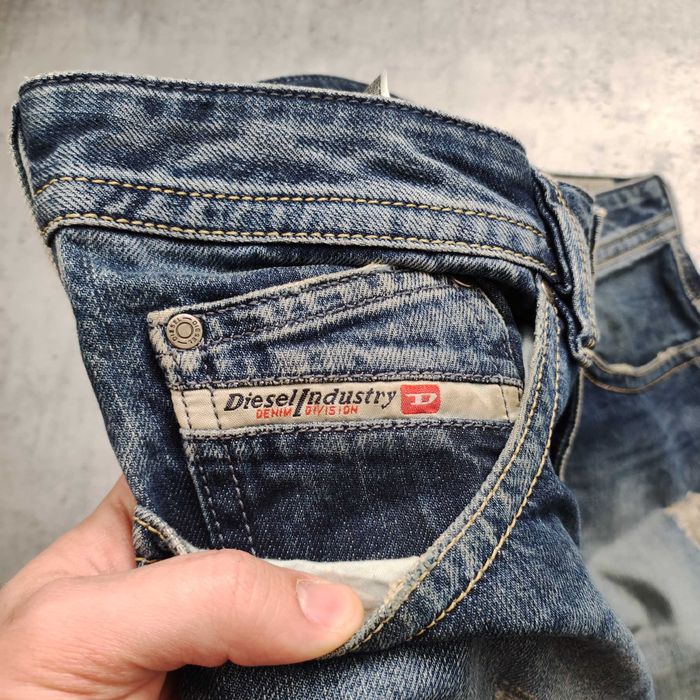 MĘSKIE PREMIUM Luxury Denim Jeansy Spodnie Diesel Industry Przetarcia