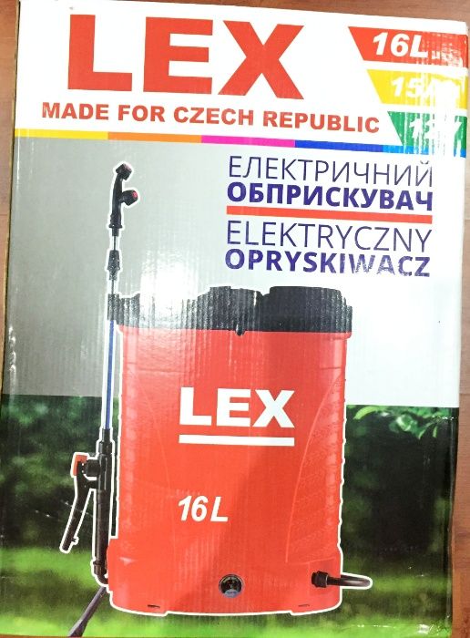 Опрыскиватель аккумуляторный LEX 16 Л / 15 Ач Польша Гарантия