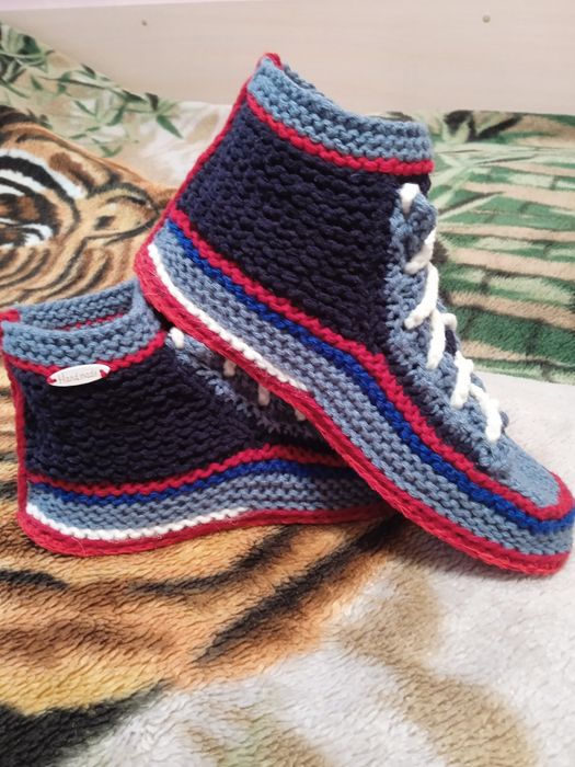 Шкарпетки . Вязяные мужские носки ,кеды. Бесплатная доставка.