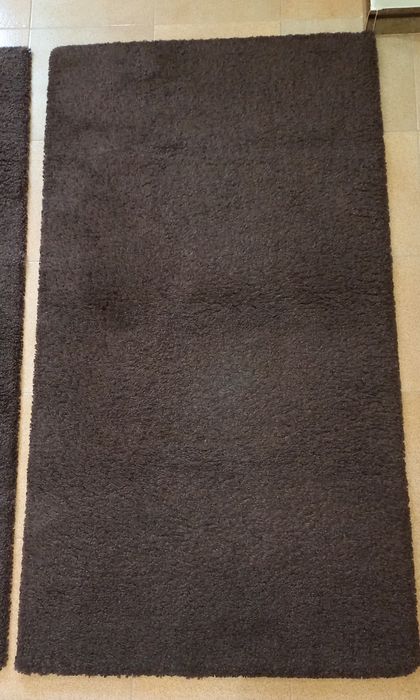 2 Tapetes de quarto de pelo curto castanhos