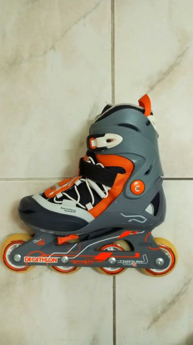 Kit Patins em Linha Decathlon + Proteções Powerslide + Saco!