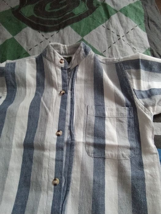 Koszula chłopięca z krótkim rękawem rozmiar 110 cm