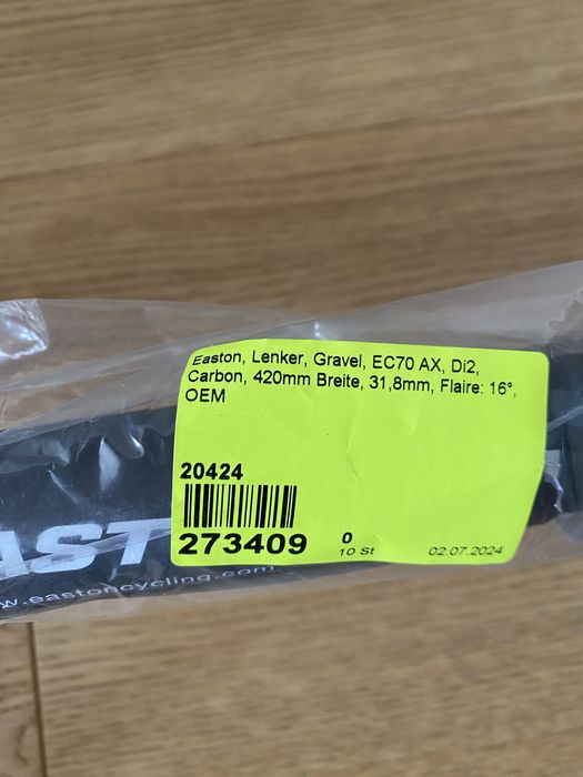 Kierownica gravel carbon Easton EC70 Ax 42cm nowa