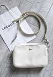 Torebka Lacoste Square Crossover Bag biała biały 
Oryginalna