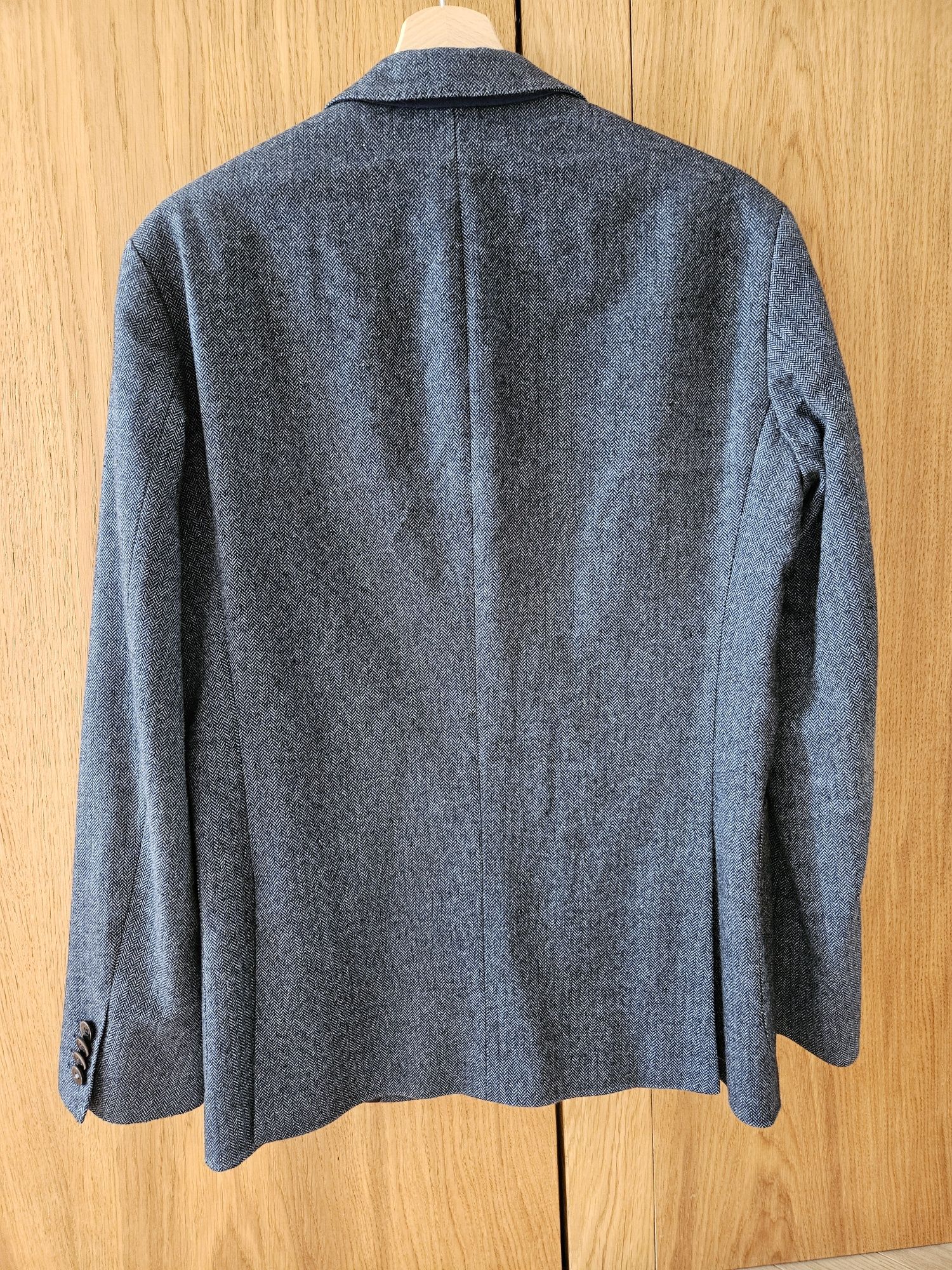 Piękna granatowa marynarka Tommy Hilfiger rozm. 48 wełna