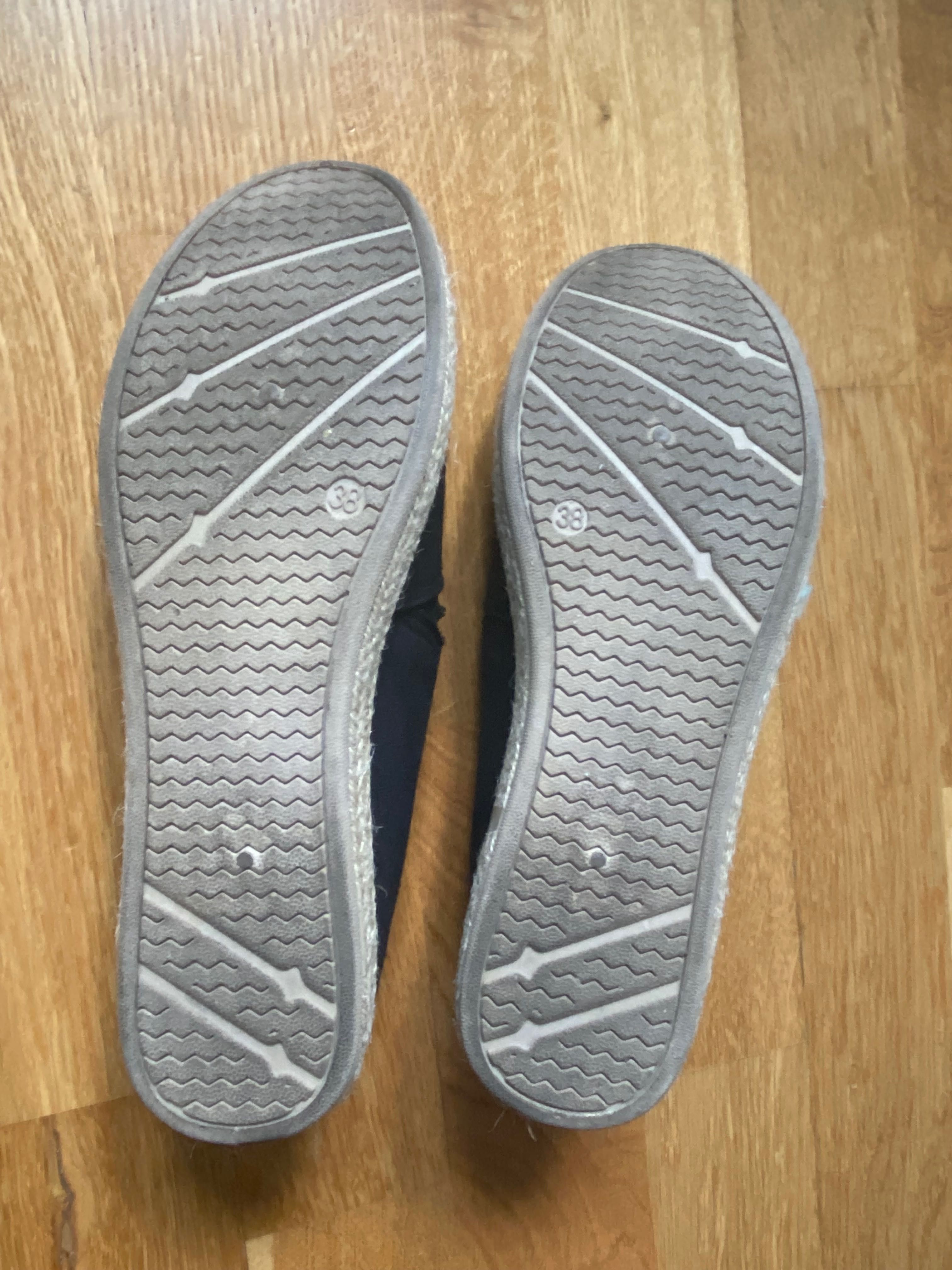 Buty damskie espadryle czarne idealne na wiosnę i lato