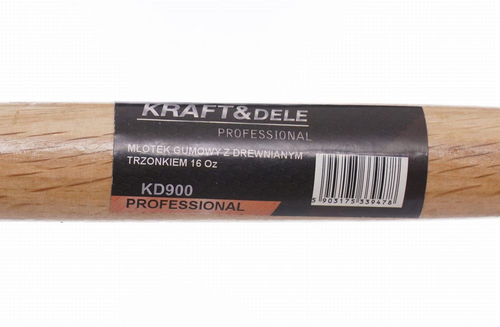 Młotek gumowy z drewnianą rączką KD900