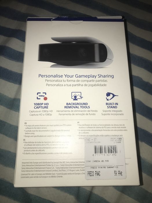 Câmara HD Somente para a PS5