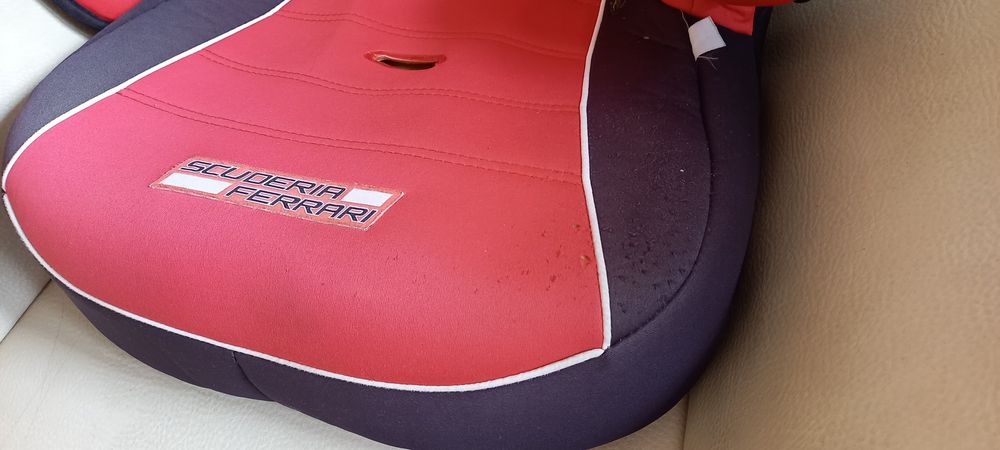 Pakiet Fotelik samochodowy Ferrari Kask Delta XS 52 - 57 + odzież 15kg