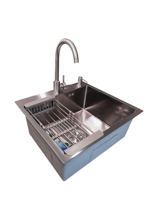 Мийка кухонна+дозатор+кошик+сифон